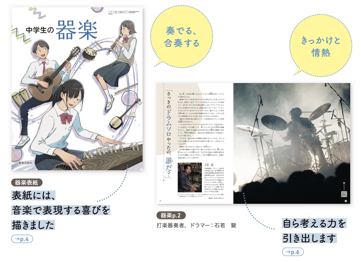 器楽の学習に向かう意欲を引き出します